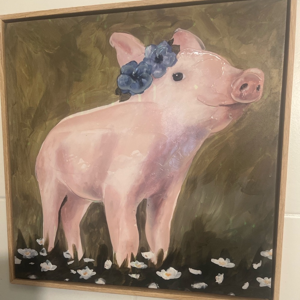 Set of 3 pig lovers pictures